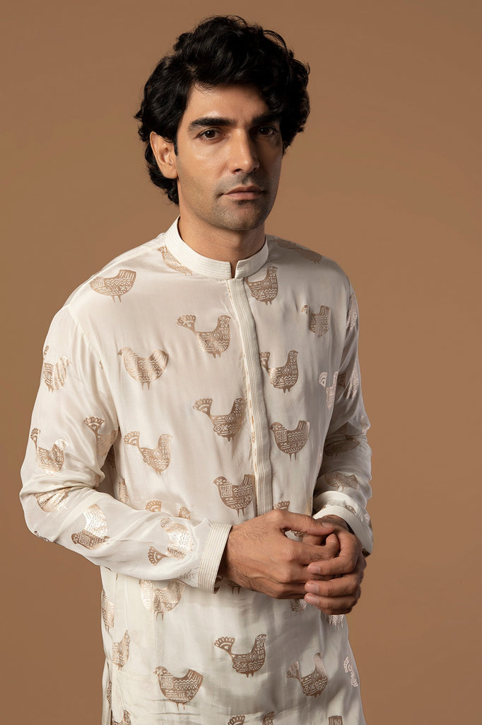IVORY BIRD SONG KURTA