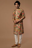 OATMEAL AUTUMN BOUQUET KURTA