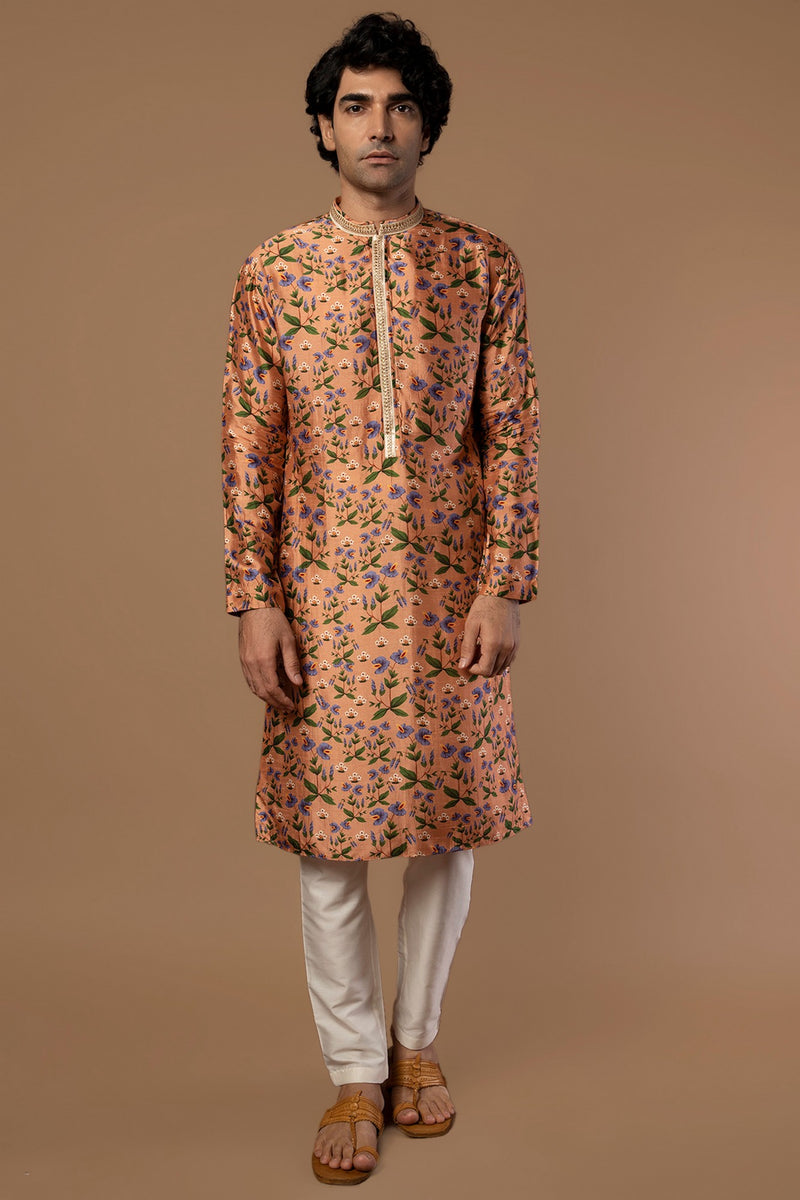 NUDE PINK FOREST STORY KURTA