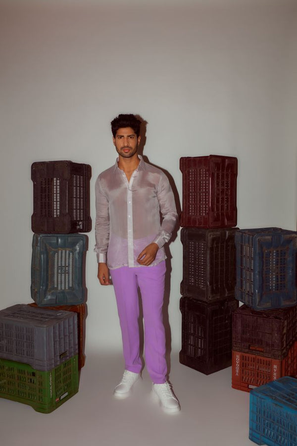 CHIFFON PRINTED SHIRT