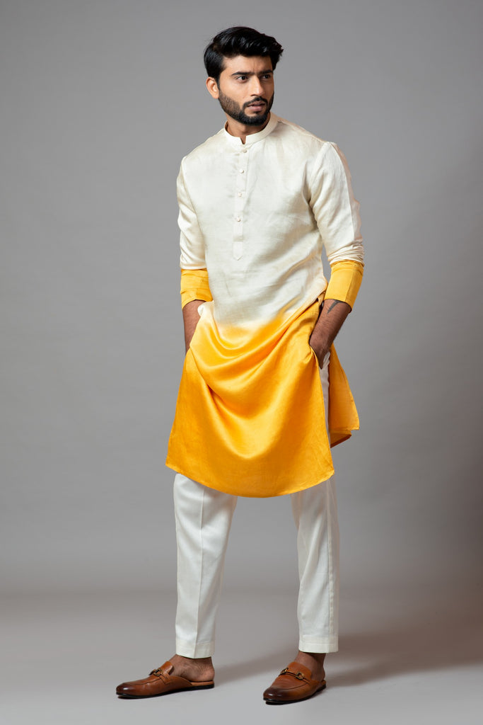 OMBRE SHADED KURTA AND PANT PAJAMA