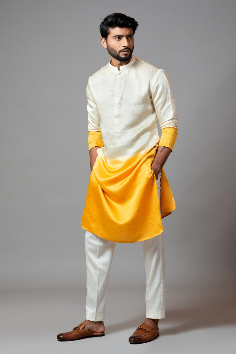 OMBRE SHADED KURTA AND PANT PAJAMA