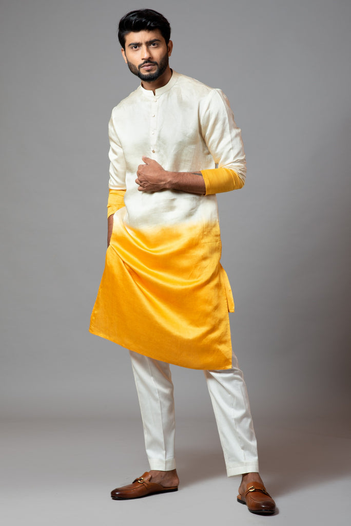 OMBRE SHADED KURTA AND PANT PAJAMA
