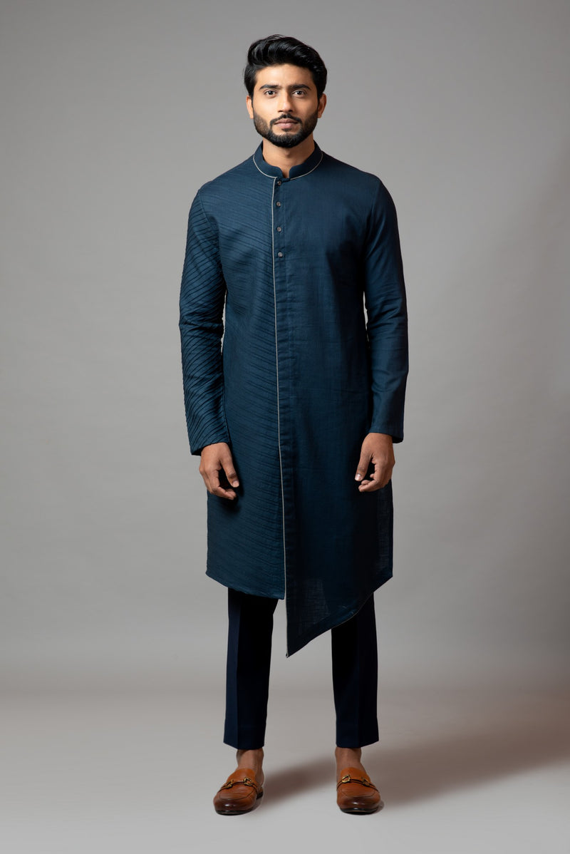 PINTUCKS KURTA WITH PANT PAJAMA