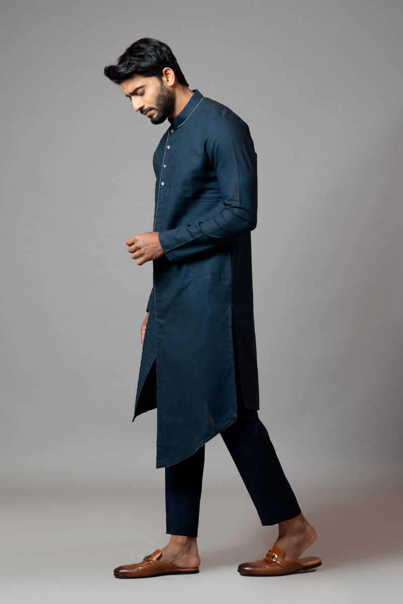 PINTUCKS KURTA WITH PANT PAJAMA
