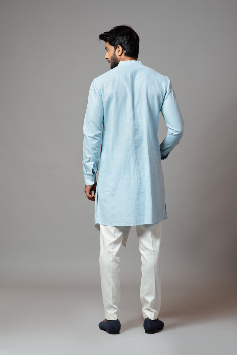 ASSYMETRIC KURTA AND PANT PAJAMA