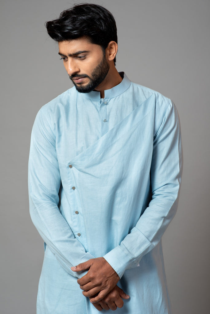 ASSYMETRIC KURTA AND PANT PAJAMA