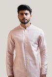 ONION PINK PLEATED KURTA SET