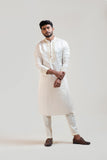 CREAM CHINZ EMBROIDERED KURTA SET