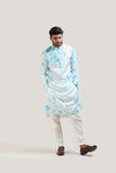 TIE & DYE EMBROIDERED KURTA SET