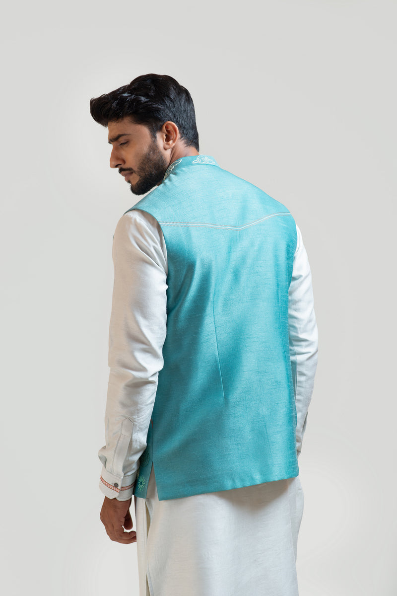 MADHUBANI EMBROIDERED NEHRU