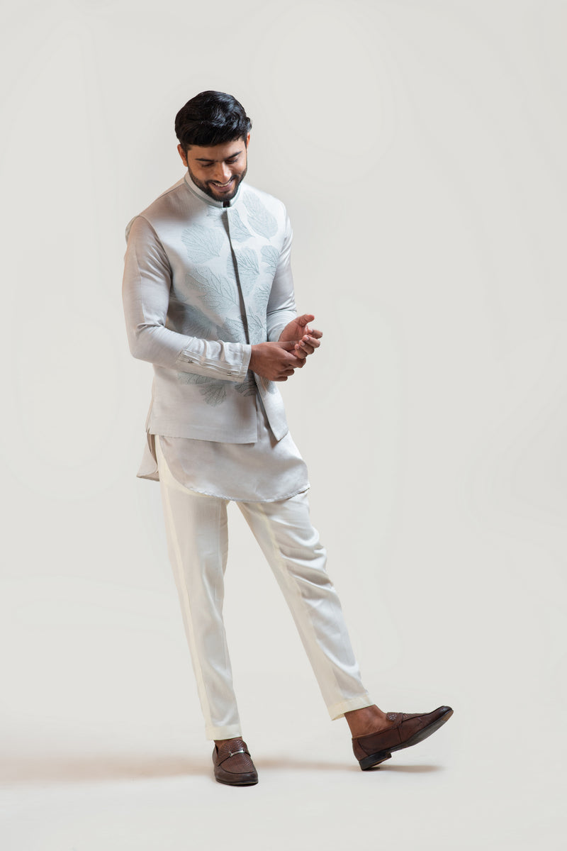 GREY MAPLE LEAF NEHRU