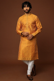 MUSTARD PRINTED KURTA SET