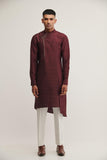 METAL EMBROIDERY KURTA IN OLD MAUVE