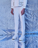 STRAIGHT FIT PANTS WHITE