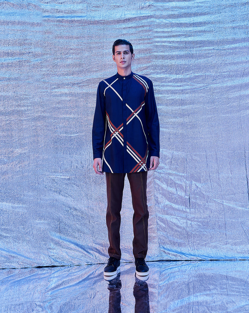 BINDING PATCH WORK SHORT KURTA