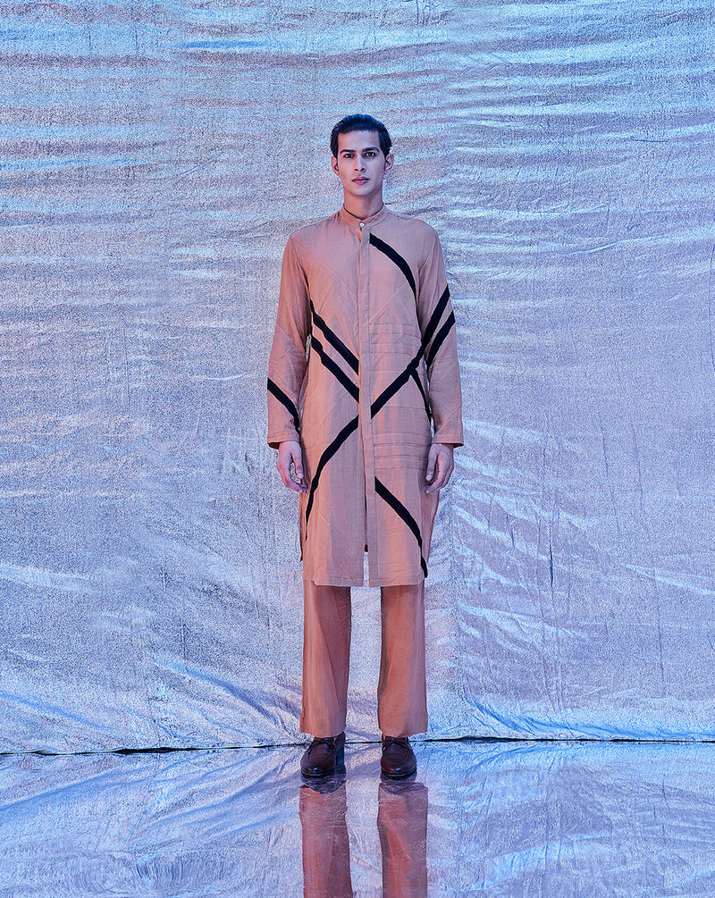 LINEAR PATCH WORK KURTA