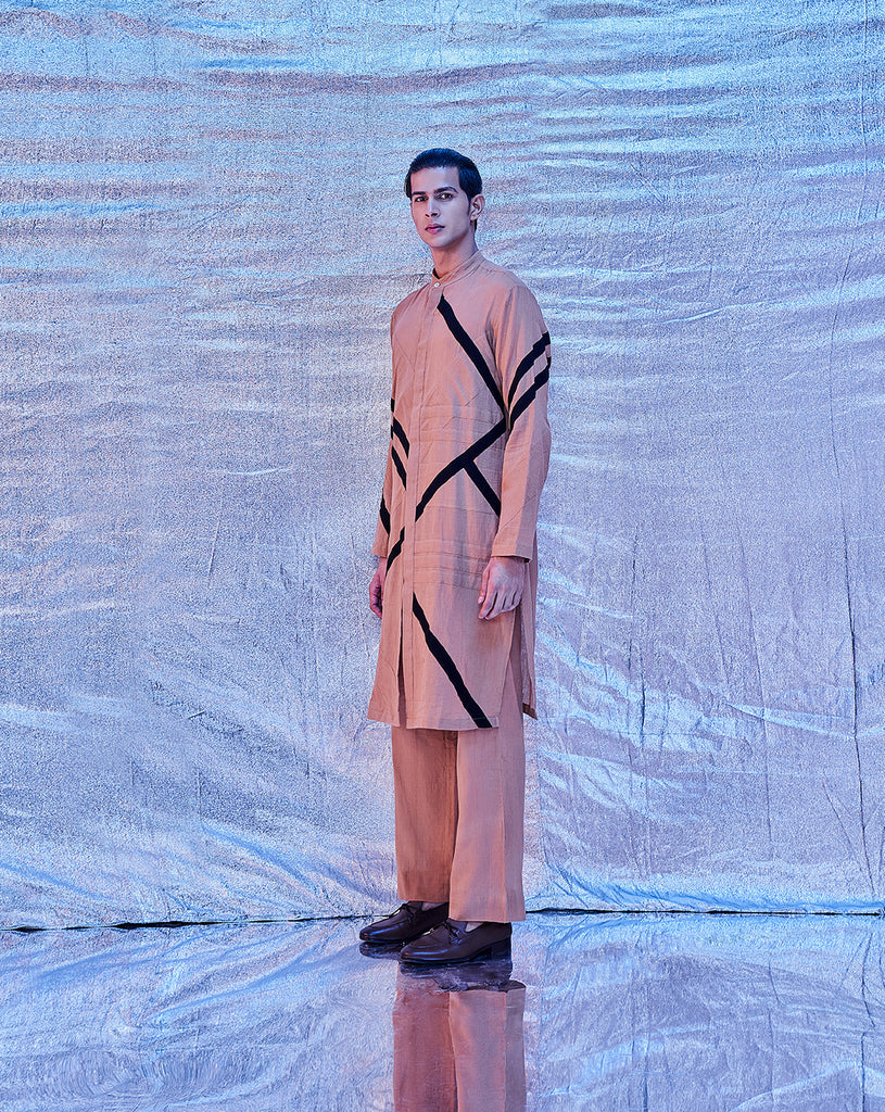LINEAR PATCH WORK KURTA
