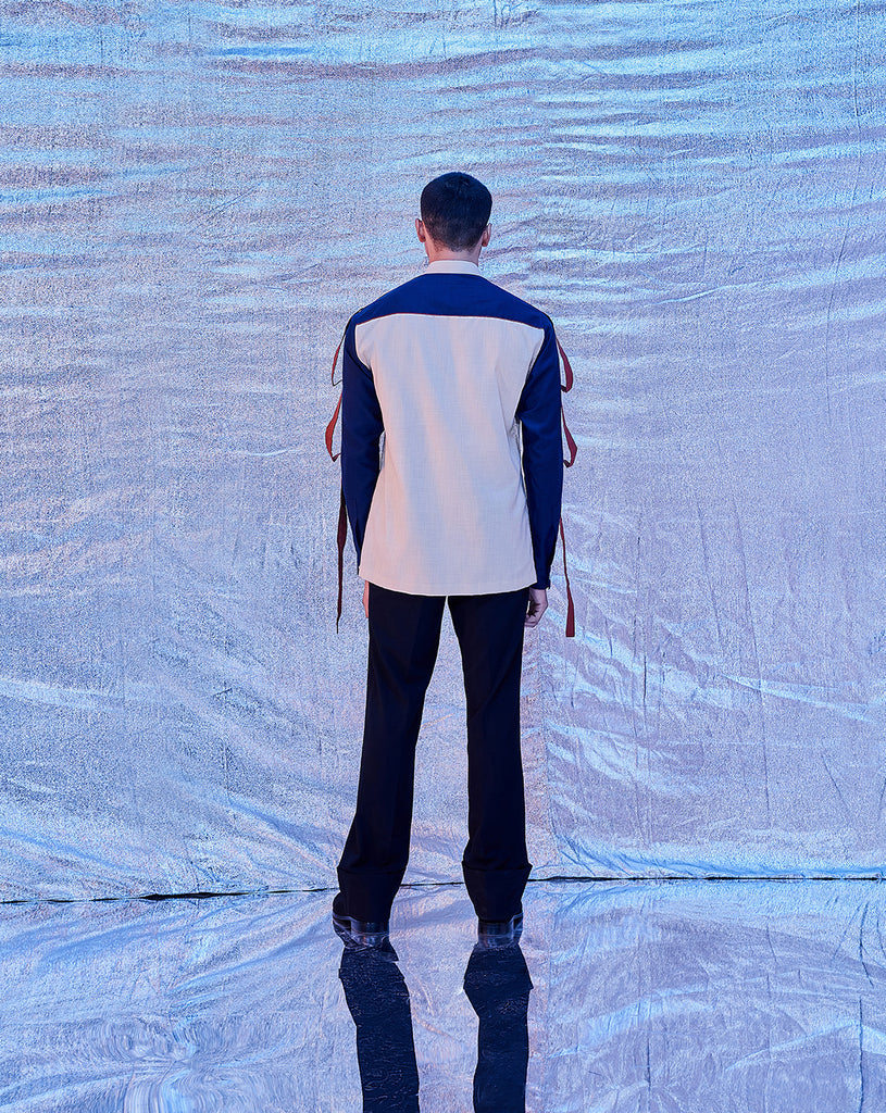 MANDARIN COLLAR SHIRT