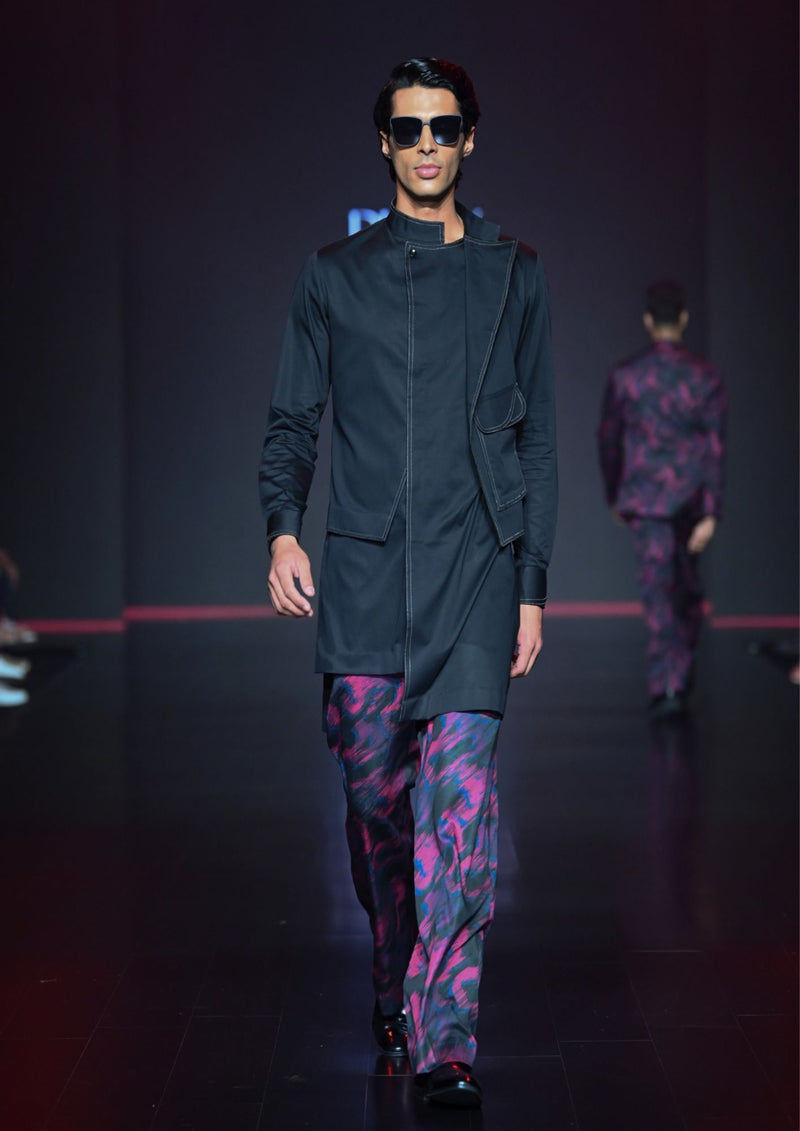 FLAP POCKET HYBRID KURTA