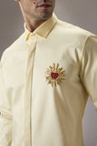 CORA (HEART) - HAND EMBROIDERED DESIGNER SHIRT