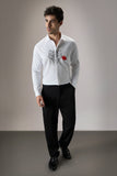 FLORA AND FAUNA (TIGER)- HAND EMBROIDERED DESIGNER SHIRT