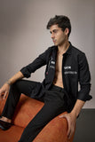 FAST MONEY - HAND EMBROIDERED DESIGNER SHIRT