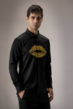 LIPS- HAND EMBROIDERED DESIGNER SHIRT