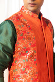 Tangerine Nehru Set