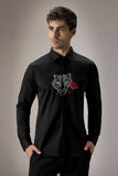 FLORA AND FAUNA (TIGER)- HAND EMBROIDERED DESIGNER SHIRT