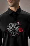 FLORA AND FAUNA (TIGER)- HAND EMBROIDERED DESIGNER SHIRT