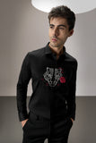 FLORA AND FAUNA (TIGER)- HAND EMBROIDERED DESIGNER SHIRT