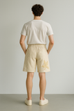 Cotton Bermuda Shorts - Beige