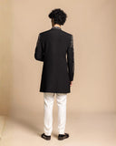 Noir Crystal Embellished Indowestern