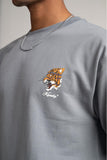 KANDY GREY SAVAGE STRIPES TSHIRT