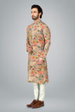 Floral printed & embroidered Kurta.