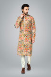 Floral printed & embroidered Kurta.