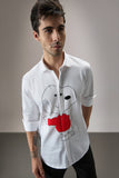 SNOOPY - HAND EMBROIDERED DESIGNER SHIRT