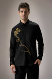 LONG FLOWER - HAND EMBROIDERED DESIGNER SHIRT