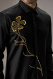 LONG FLOWER - HAND EMBROIDERED DESIGNER SHIRT