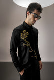 LONG FLOWER - HAND EMBROIDERED DESIGNER SHIRT