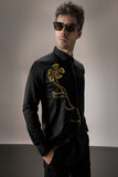 LONG FLOWER - HAND EMBROIDERED DESIGNER SHIRT
