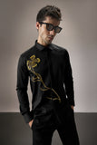 LONG FLOWER - HAND EMBROIDERED DESIGNER SHIRT