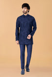 Midnight blue Jellyfish embroidered Kurta