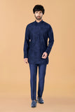 Midnight blue Jellyfish embroidered Kurta