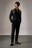 SHOULDER LEAVES - HAND EMBROIDERED DESIGNER SHIRT