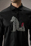 ZEBRA - HAND EMBROIDERED DESIGNER SHIRT