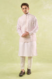 Blush Pink Embroidered Kurta-Bundi Set