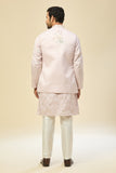 Blush Pink Embroidered Kurta-Jacket Set