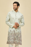 Sky Blue Embroidered Kurta Set